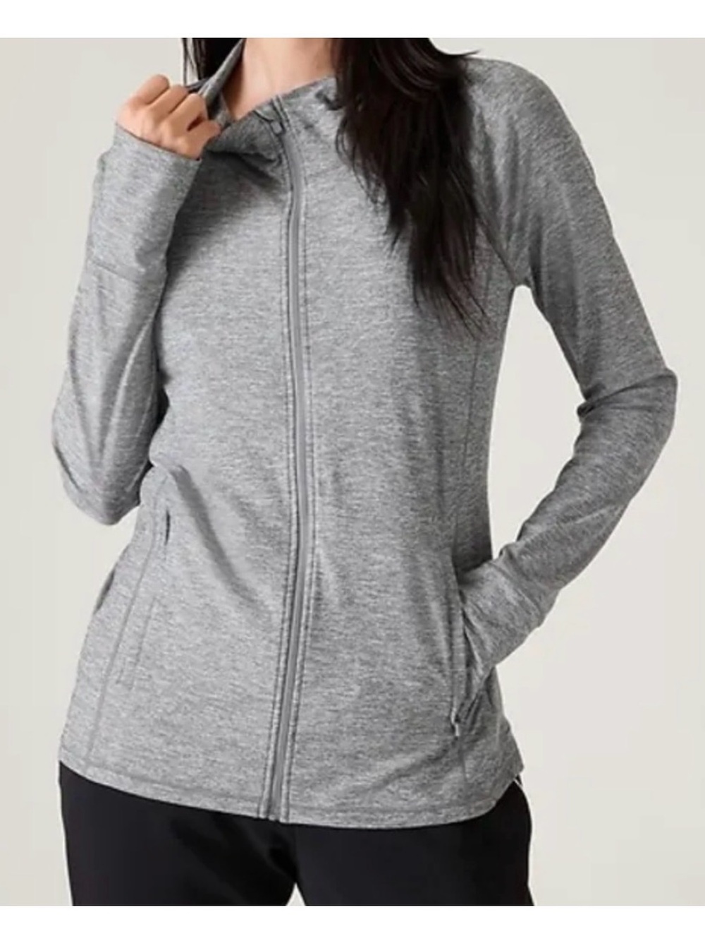 Athleta Pacifica Illume UPF Full-Zip Jacket Gray